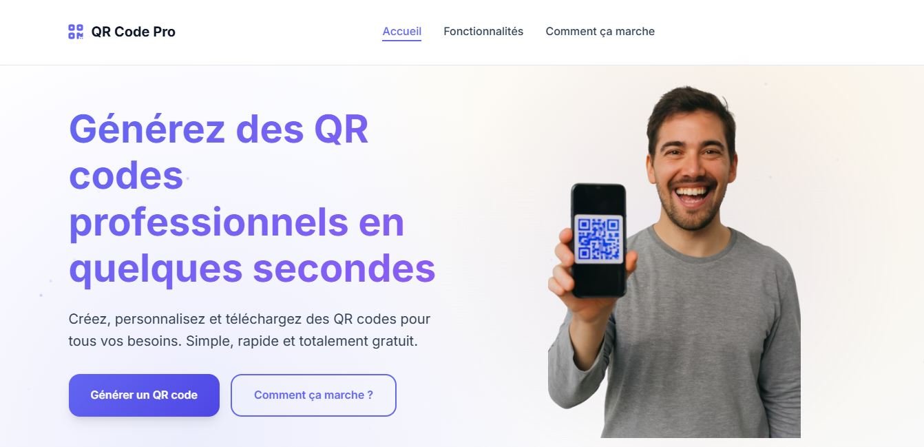 QR Code PRO — générateur de QR code en ligne développé par Anide DEV